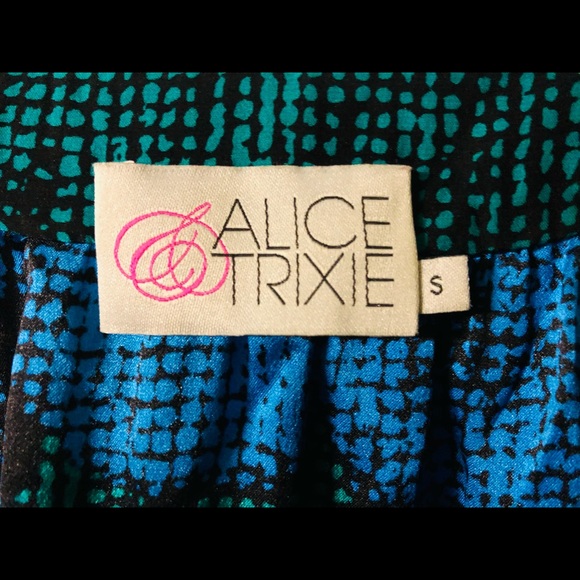 Alice & Trixie 100%Silk Dress Tunic size S Floral summer long sleeves - Picture 11 of 14